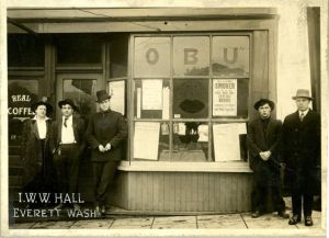 IWW hall in Everett. Courtesy Snohomish Co Library.